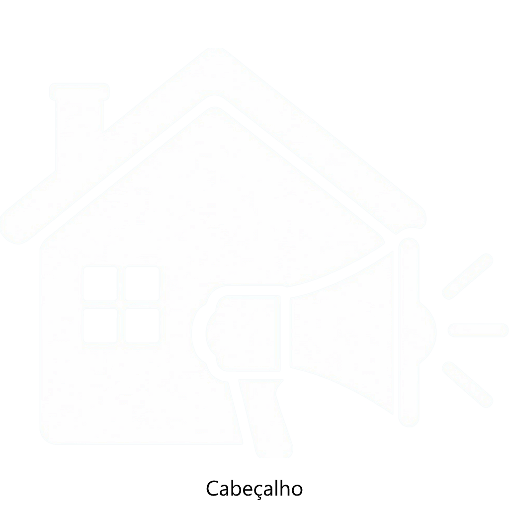 Casa com um megafone